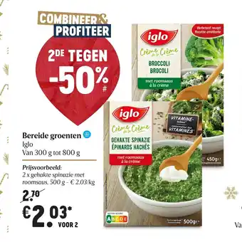 Delhaize Bereide groenten Voor 2 aanbieding