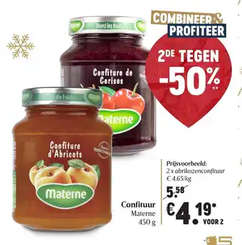 Delhaize Confituur 450g Voor 2 aanbieding