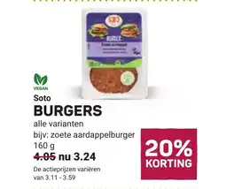 Ekoplaza Soto burgers aanbieding
