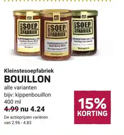 Ekoplaza Kleinstesoepfabriek bouillon aanbieding