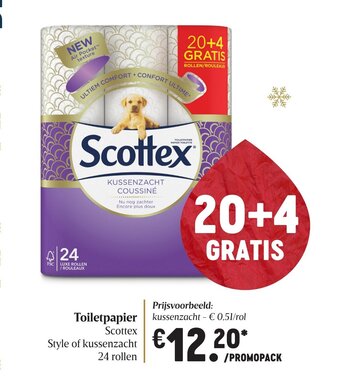 Delhaize Toiletpapier Scottex aanbieding
