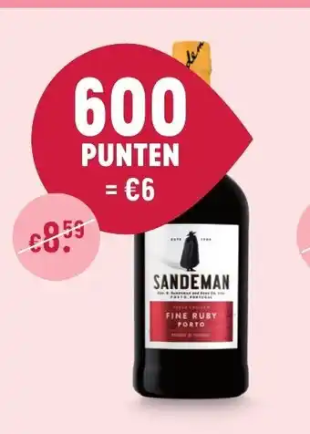 Delhaize Sandeman aanbieding