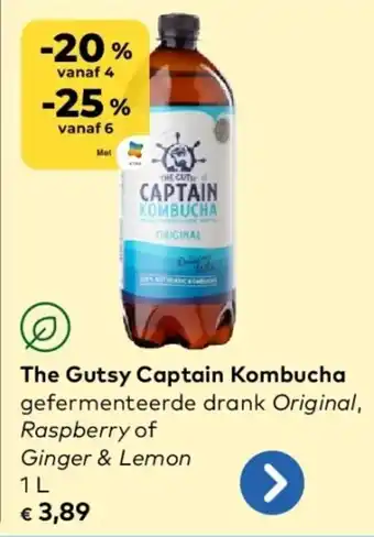 Bio Planet The Gutsy Captain Kombucha aanbieding