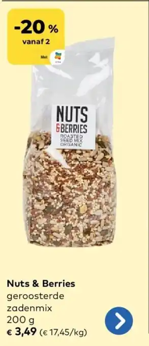 Bio Planet Nuts & Berries geroosterde zadenmix aanbieding