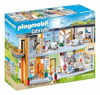 Dreamland PLAYMOBIL City Life 70190 Groot ziekenhuis met inrichting aanbieding