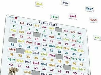 Multi bazar Larsen Puzzel Maxi Leren Rekenen Optellen 58St. aanbieding