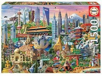 Multi bazar Educa Puzzel 1500 St. Wolkenkrabbers In Azie aanbieding