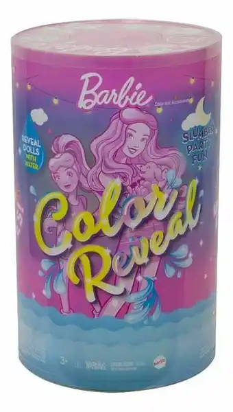 Barbie mannequinpop Color Reveal Slumber Party Fun