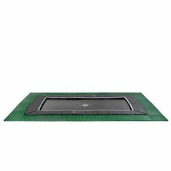 Brico Exit in-ground trampoline Dynamic met veiligheidstegels Freezone 305x519cm zwart aanbieding
