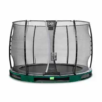 Brico Exit in-ground trampoline Elegant met veiligheidsnet Economy ø305cm groen aanbieding