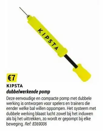 Decathlon Dubbelwerkende pomp aanbieding
