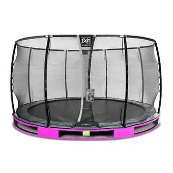 Brico Exit in-ground trampoline Elegant Premium met veiligheidsnet Deluxe ø366cm paars aanbieding