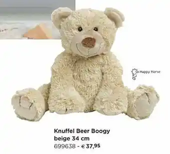 Knuffel beer boogy beige