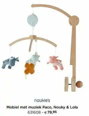 Mobiel met muziek paco, nouky + lola