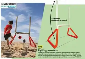 Decathlon Doelpalen rugby airdrop 500 rood aanbieding