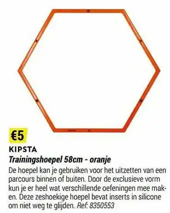 Decathlon Trainingshoepel - oranje aanbieding