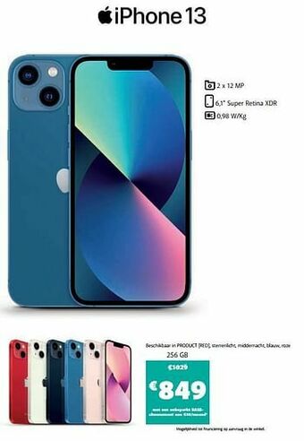 Base Apple iphone 13 256 gb aanbieding
