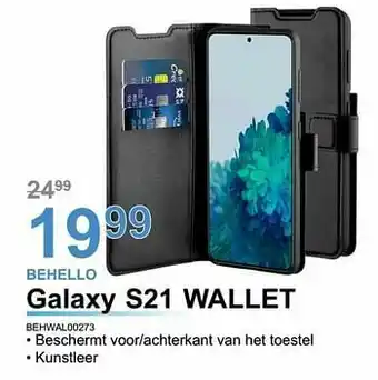 AUVA Behello galaxy s21 wallet behwal00273 aanbieding