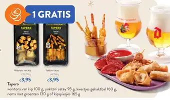 OKay Tapero, Wontons van kip, Yakitori satay aanbieding