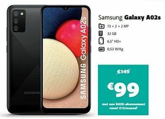 Base Samsung galaxy a02s aanbieding
