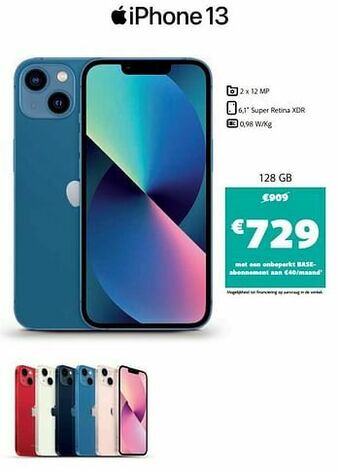 Base Apple iphone 13 128 gb aanbieding