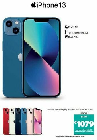 Base Apple iphone 13 512 gb aanbieding