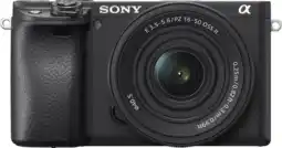 Coolblue Sony Alpha A6400 + E PZ 16-50 mm f/3.5-5.6 OSS II aanbieding
