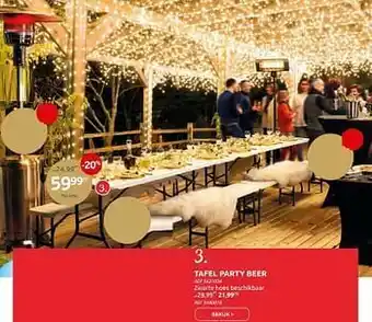 Brico Tafel party beer aanbieding