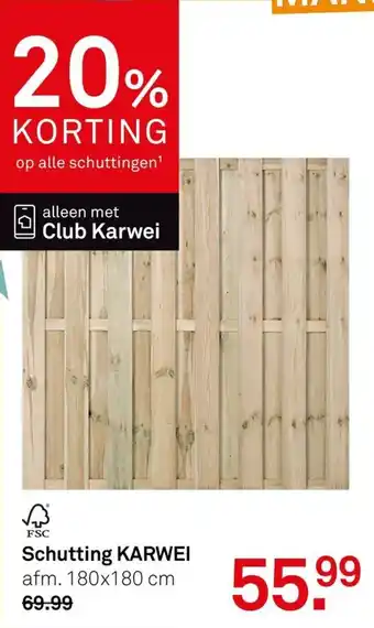 Karwei Schutting karwei aanbieding