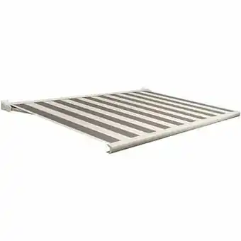 Brico Domasol zonnetent elektrisch ’Factor 20-C’ zwart/witte strepen 300 x 250 cm aanbieding