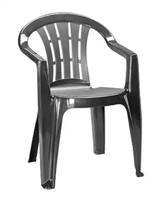 Brico Jardin stoel Cuba stapelbaar grafiet aanbieding