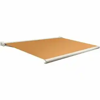 Brico Domasol zonnetent elektrisch met afstandsbediening ’Factor 20-C’ oranje 450 x 250 cm aanbieding