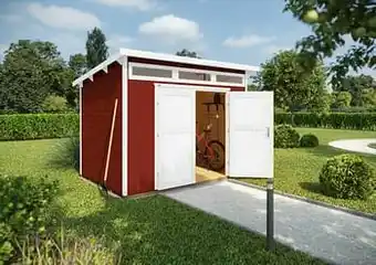 Brico Weka tuinhuis 264 GR 1 rood 209x235cm aanbieding