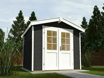 Brico Weka tuinhuis 218 GR2 antraciet 205x301cm aanbieding