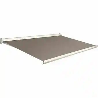 Brico Domasol zonnetent manueel ’Factor 10-C’ lichtbruin 450 x 250 cm aanbieding