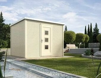 Brico Weka tuinhuis 413 GR2 300x300cm aanbieding