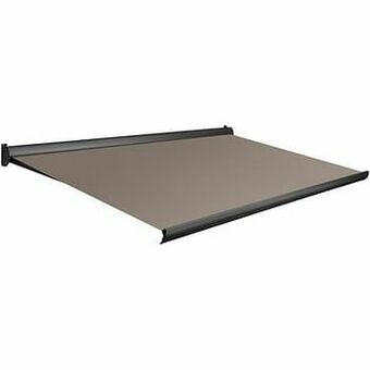 Brico Domasol zonnetent elektrisch ’Factor 10-A’ lichtbruin 400 x 300 cm aanbieding