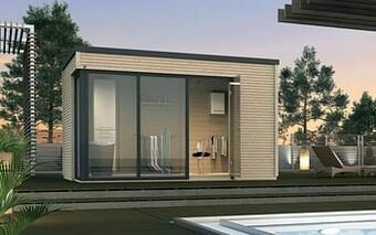Brico Weka tuinhuis 412 GR2 380x380cm aanbieding