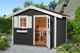 Brico Weka tuinhuis 123 GR3 antraciet 205x300cm aanbieding
