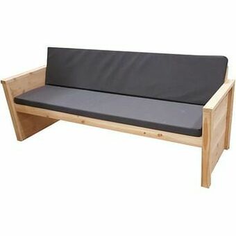 Brico Wood4You tuinbank Vlieland Douglas hout 180cm + kussens aanbieding