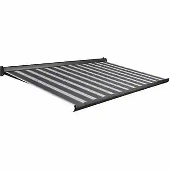 Brico Domasol zonnetent elektrisch ’Factor 10-A’ blauw/wit smalle strepen 450 x 300 cm aanbieding