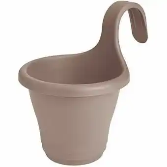 Brico Elho balkon bloempot ’Corsica Easy Hanger Single’ taupe 19,4 cm aanbieding