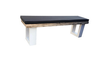 Wood4you tuinbank New England steigerhout + kussen 120x38x45cm