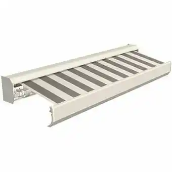 Brico Domasol zonnetent elektrisch ’Factor 30-A’ zwart/witte strepen 500 x 300 cm aanbieding