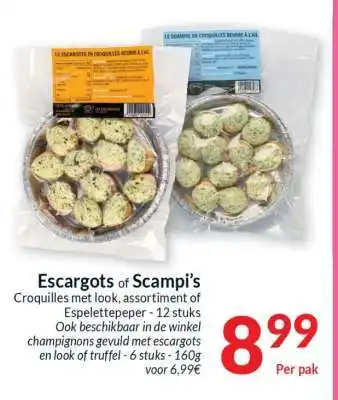 Intermarché Escargots of Scampi’s aanbieding