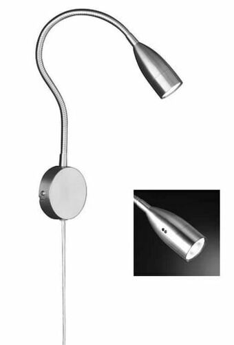 Wandspot Flex 1x Led 5w - H 55 Cm - Nikkel