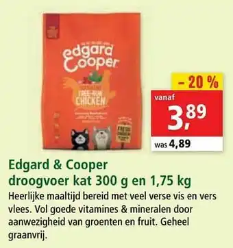 Maxi Zoo Edgard + cooper droogvoer kat aanbieding