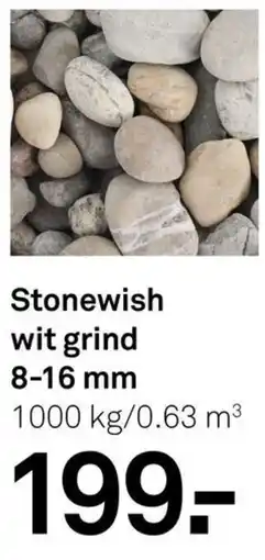 Karwei Stonewish wit grind aanbieding