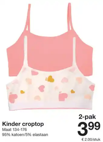 Zeeman Kinder croptop aanbieding