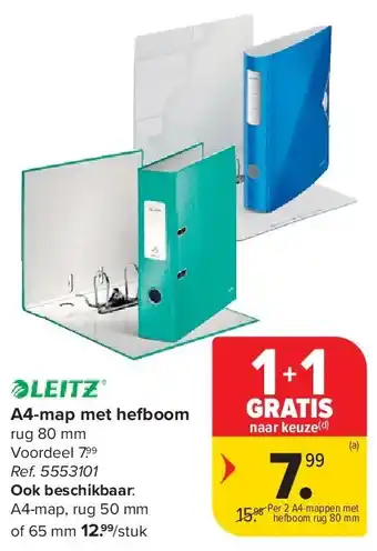 Carrefour A4-map met hefboom aanbieding